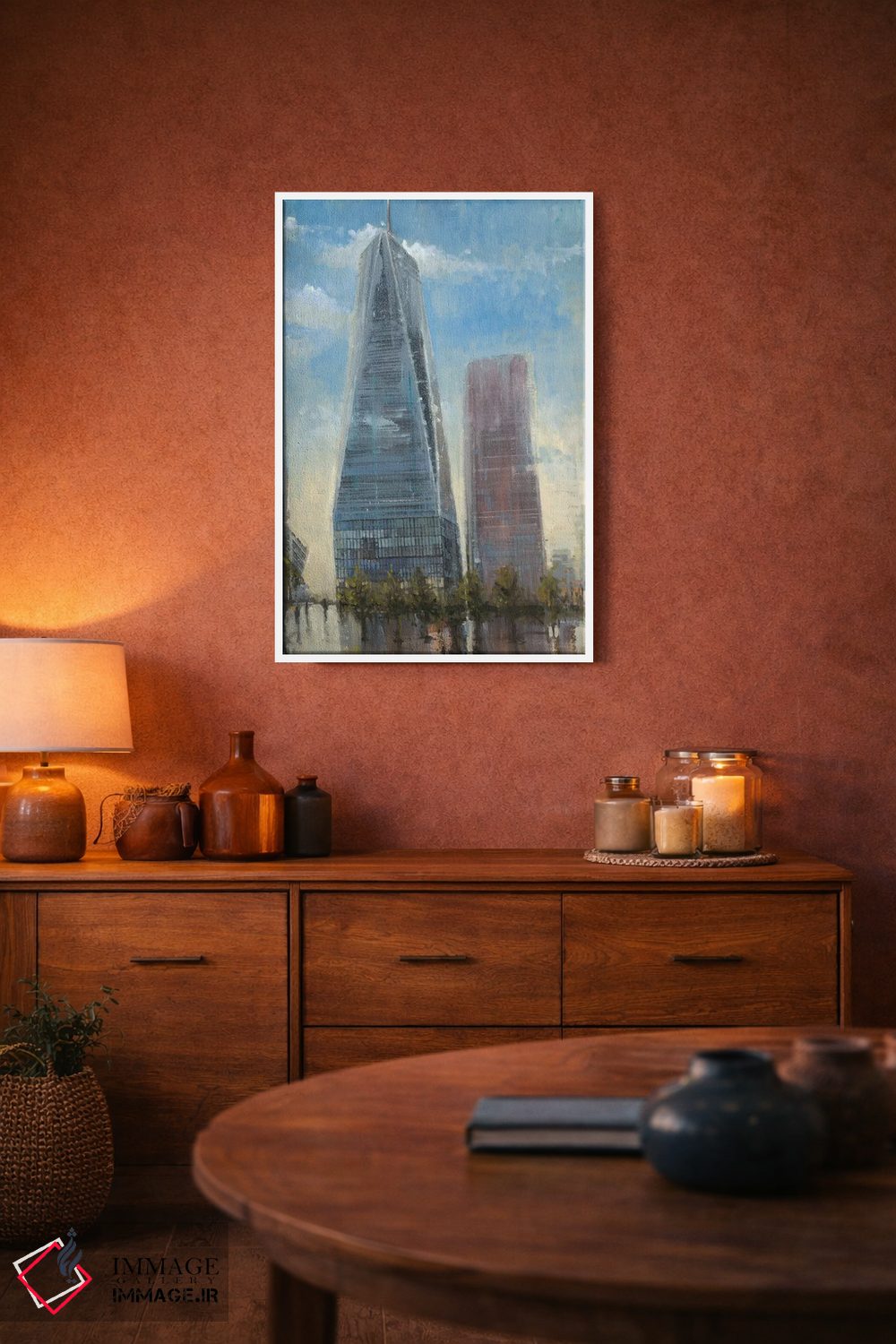 تابلو دکوراتیو برج آزادی اثر جوزف کیتس - D3W