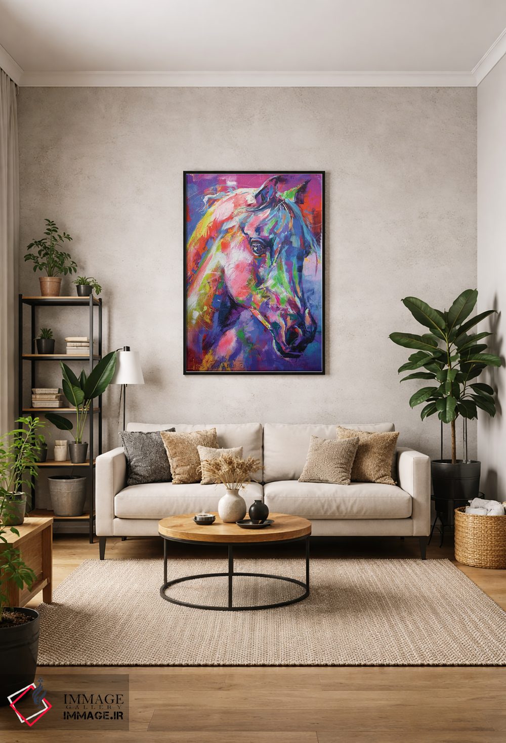 تابلو دکوراتیو اسب اثر ژوس کوفرر - D1B