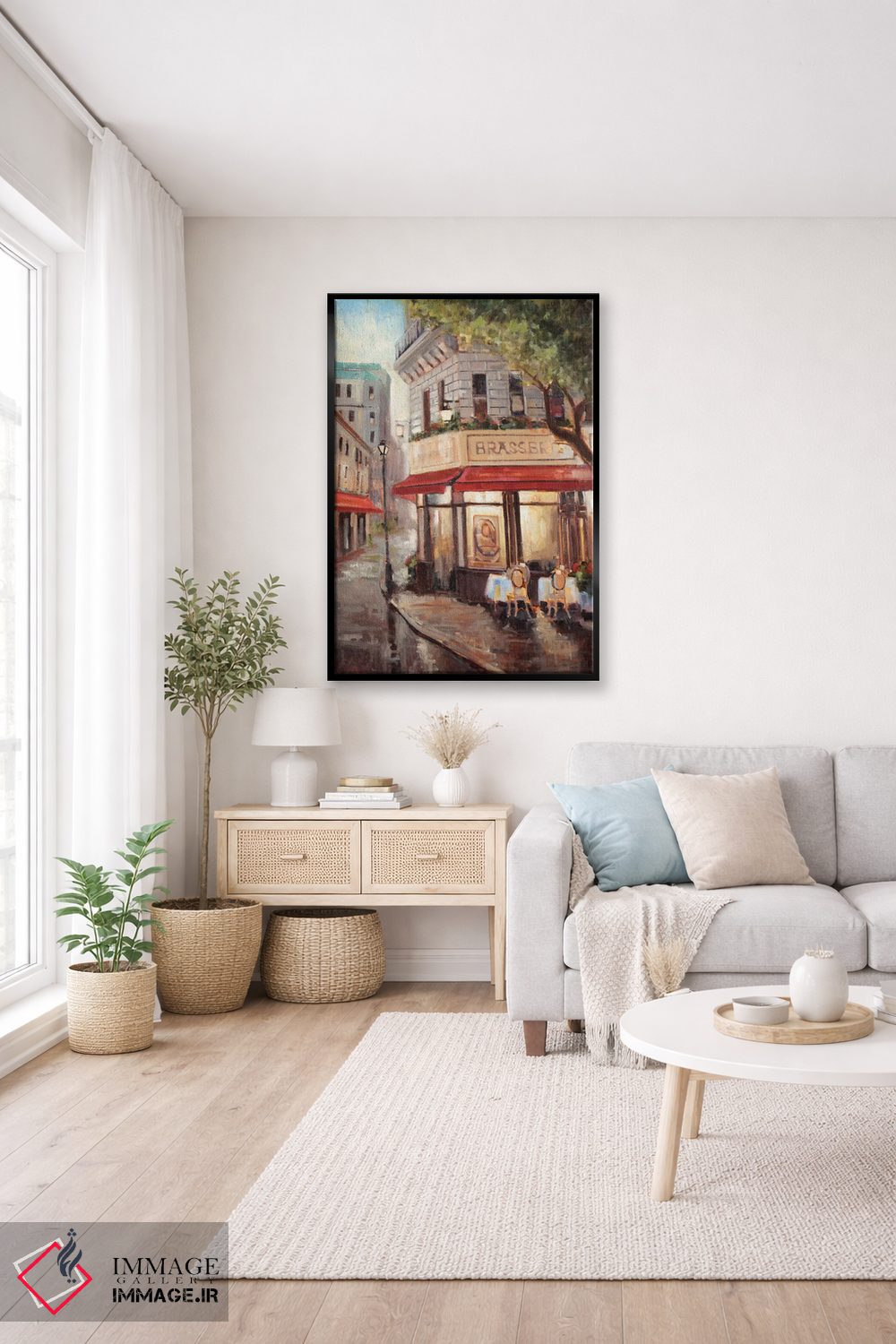 تابلو دکوراتیو قدم زنی پاریسی اثر جوزف کیتس - D5B