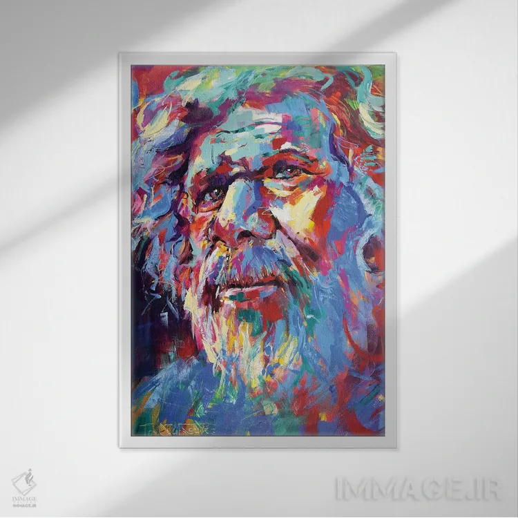 تابلو دکوراتیو خرد ۲ اثر ژوس کوفرر - نمای قابدار سفید