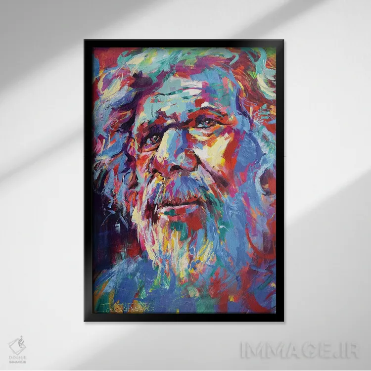 تابلو دکوراتیو خرد ۲ اثر ژوس کوفرر - نمای قابدار مشکی