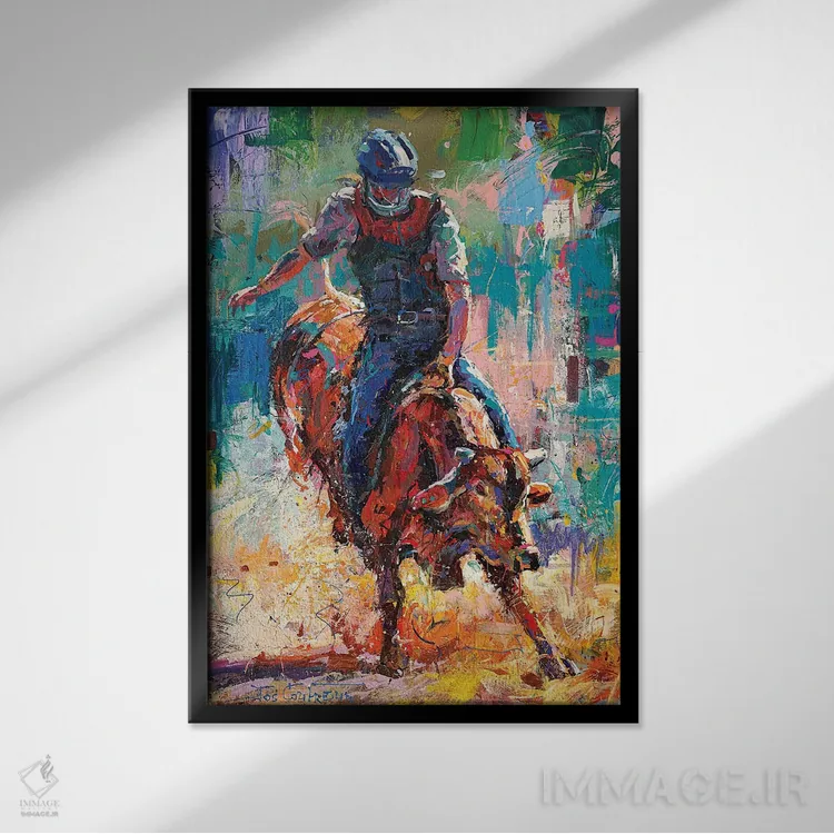 تابلو دکوراتیو ۸ ثانیه اثر ژوس کوفرر - نمای قابدار مشکی