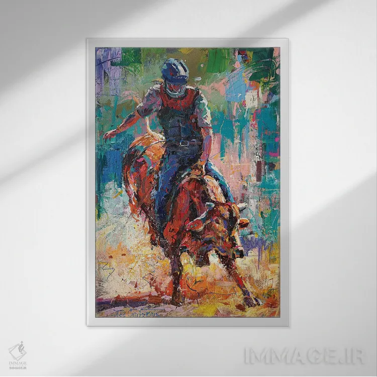 تابلو دکوراتیو ۸ ثانیه اثر ژوس کوفرر - نمای قابدار سفید