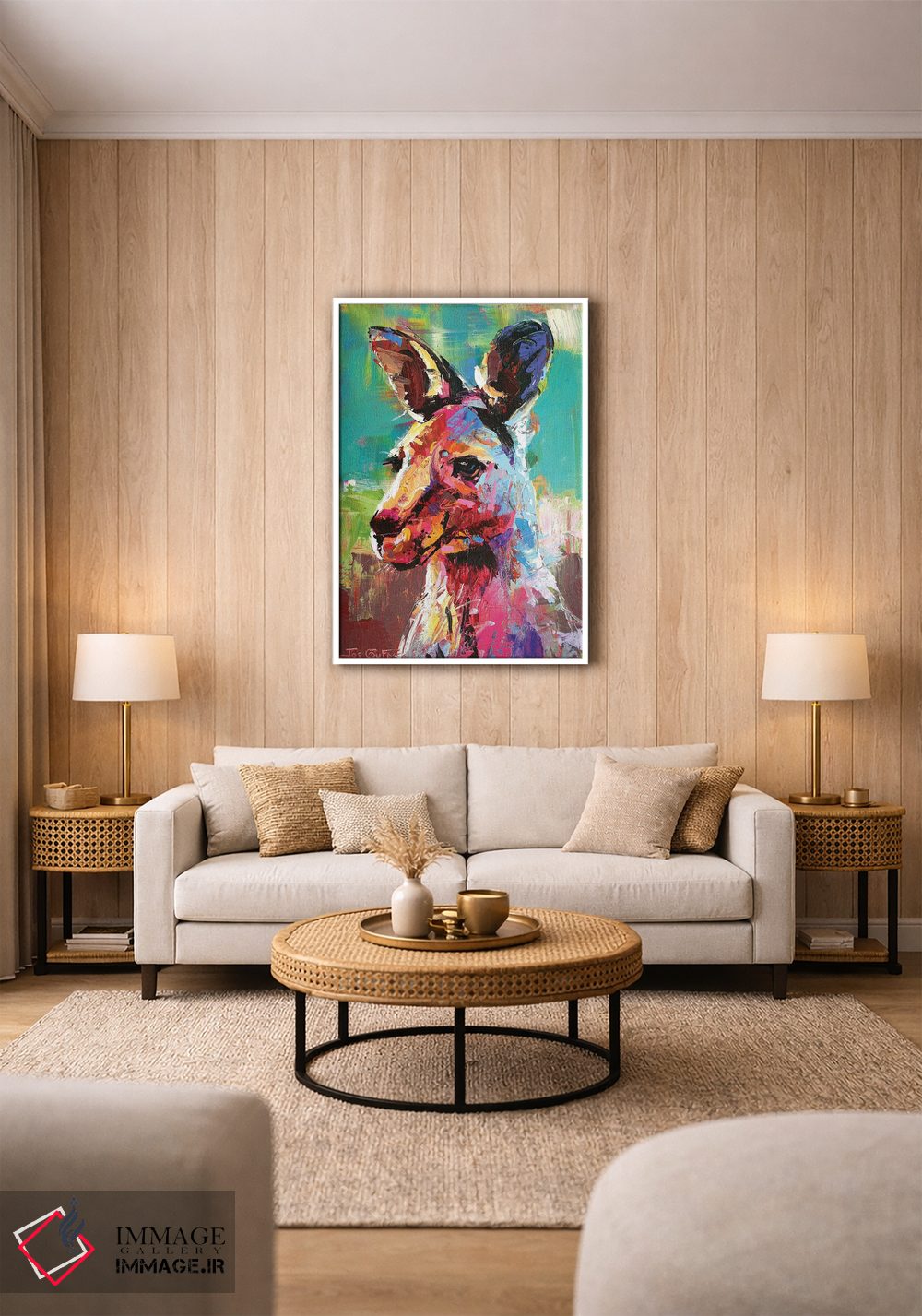 تابلو دکوراتیو کانگورو اثر ژوس کوفرر - D1W