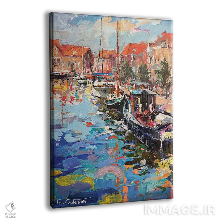 تابلو دکوراتیو انکهویزن، هلند اثر ژوس کوفرر - نمای پرسپکتیو محصول