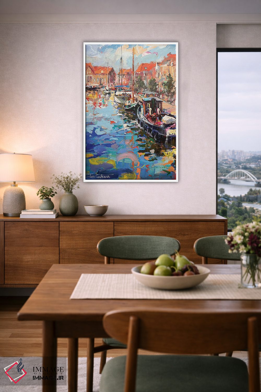 تابلو دکوراتیو انکهویزن، هلند اثر ژوس کوفرر - D6W