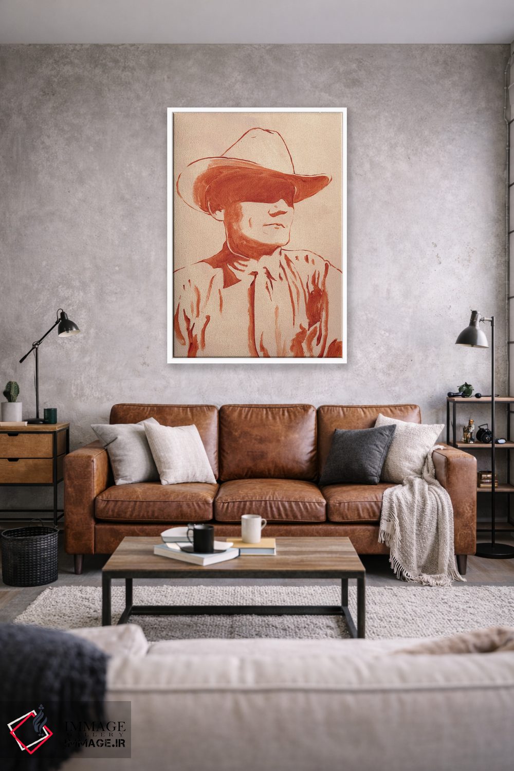 تابلو دکوراتیو مرد غربی I اثر جیکوب گرین - D1W