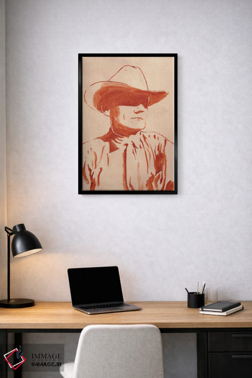 تابلو دکوراتیو مرد غربی I اثر جیکوب گرین - D2B