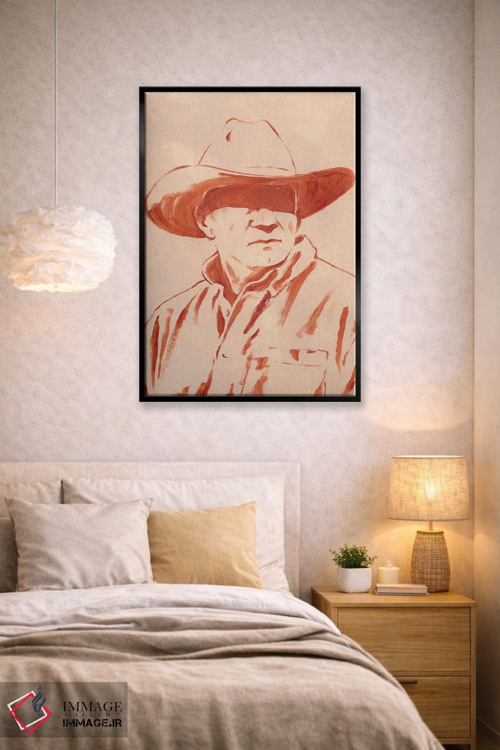تابلو دکوراتیو مرد غربی III اثر جیکوب گرین - D2B