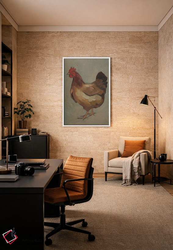 تابلو دکوراتیو مرغ تخم گذار II اثر جیکوب گرین - D6W