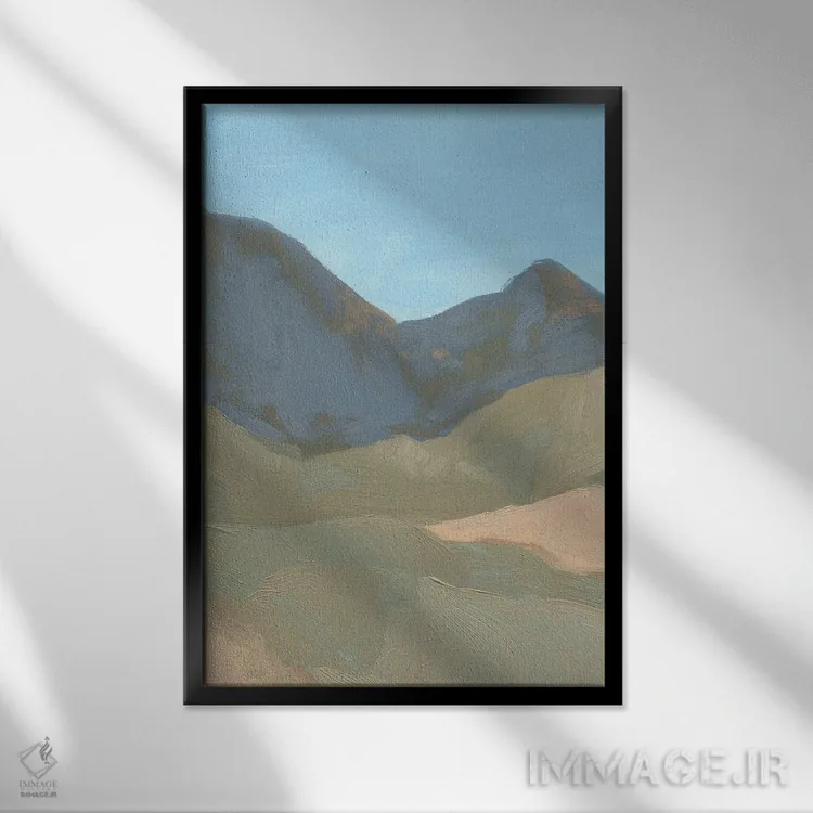 تابلو دکوراتیو کوه زین II اثر جیکوب گرین - نمای قابدار مشکی