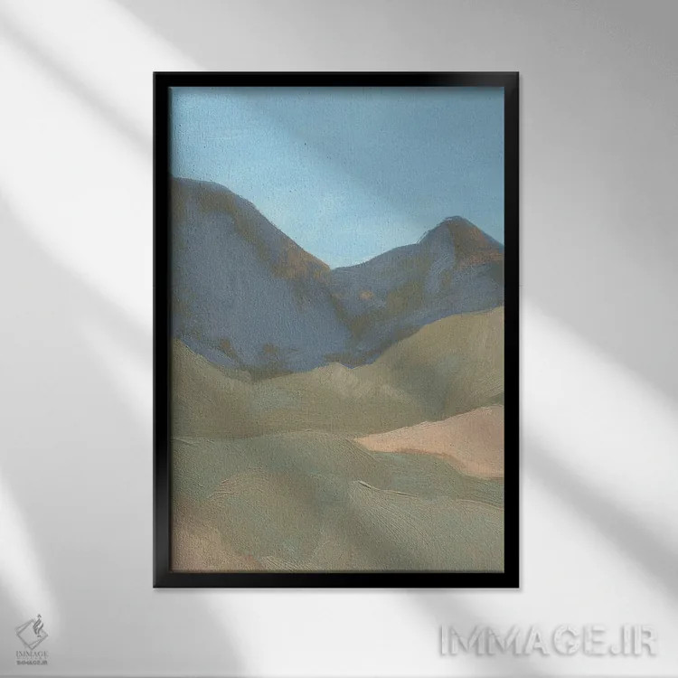 تابلو دکوراتیو کوه زین II اثر جیکوب گرین - نمای قابدار مشکی