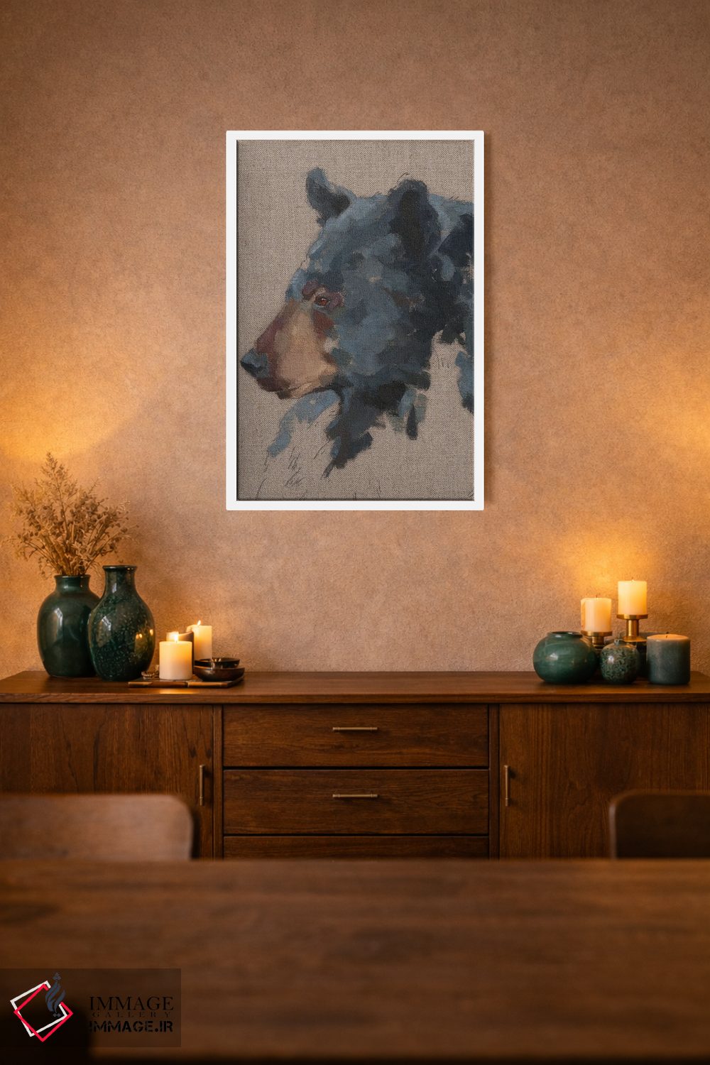 تابلو دکوراتیو خرس بزرگ IV اثر جیکوب گرین - D1W