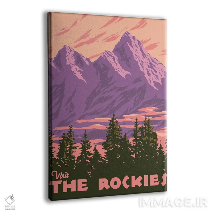 تابلو دکوراتیو جهانگرد آمریکایی I اثر جیکوب گرین - نمای پرسپکتیو محصول