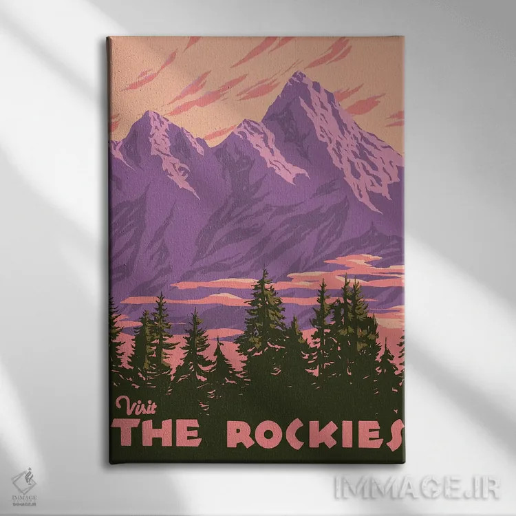 تابلو دکوراتیو جهانگرد آمریکایی I اثر جیکوب گرین - نمای روبهرو روی دیوار