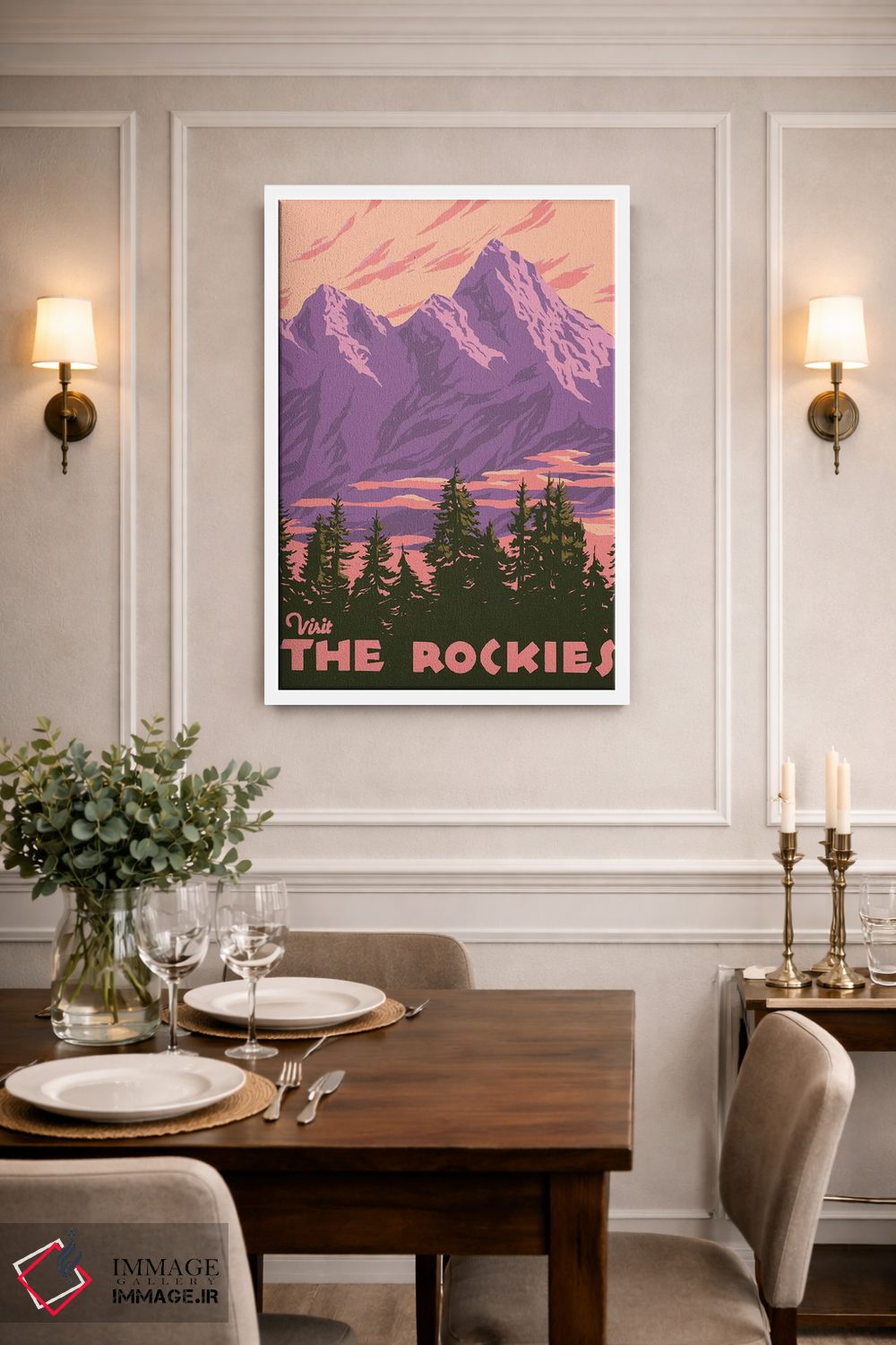 تابلو دکوراتیو جهانگرد آمریکایی I اثر جیکوب گرین - D1W