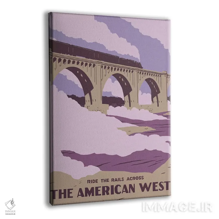 تابلو دکوراتیو جهانگرد آمریکایی IV اثر جیکوب گرین - نمای پرسپکتیو محصول