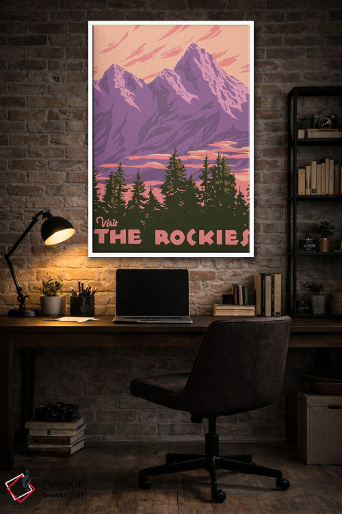 تابلو دکوراتیو جهانگرد آمریکایی I اثر جیکوب گرین - D3W