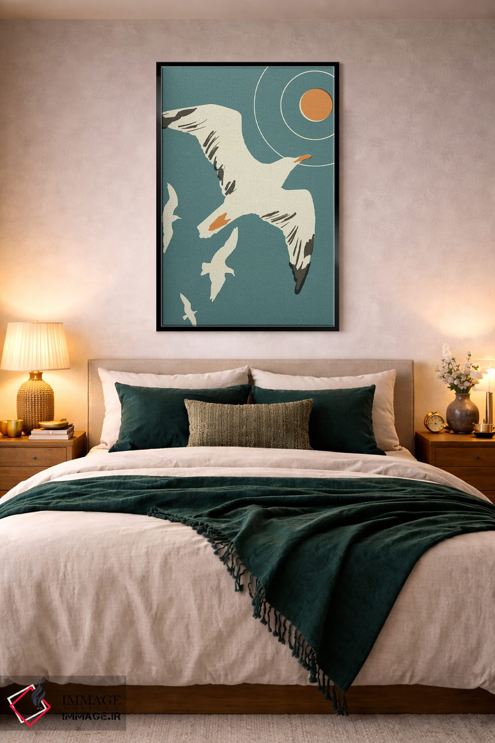 تابلو دکوراتیو چاپ برجسته مرغ دریایی II اثر جیکوب گرین - D4B