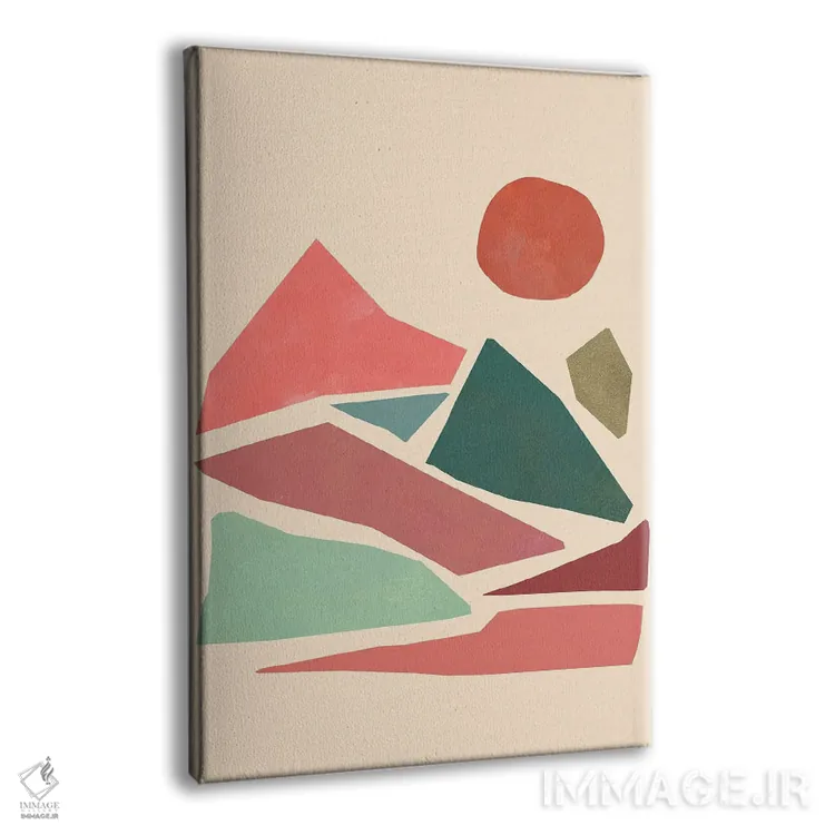 تابلو مینیمال راهنمای تکتونیکی II اثر جیکوب گرین - نمای پرسپکتیو محصول