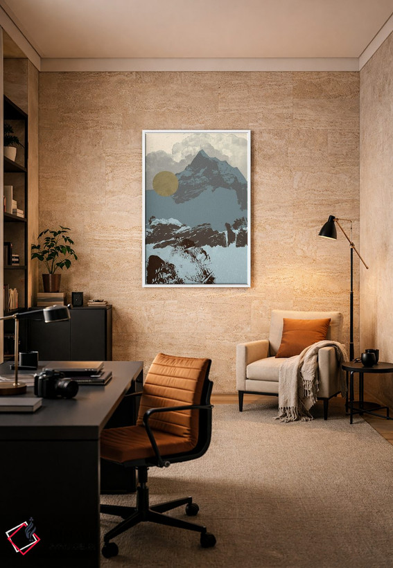 تابلو مدرن کوه پاپ آرت I اثر جیکوب گرین - D6W