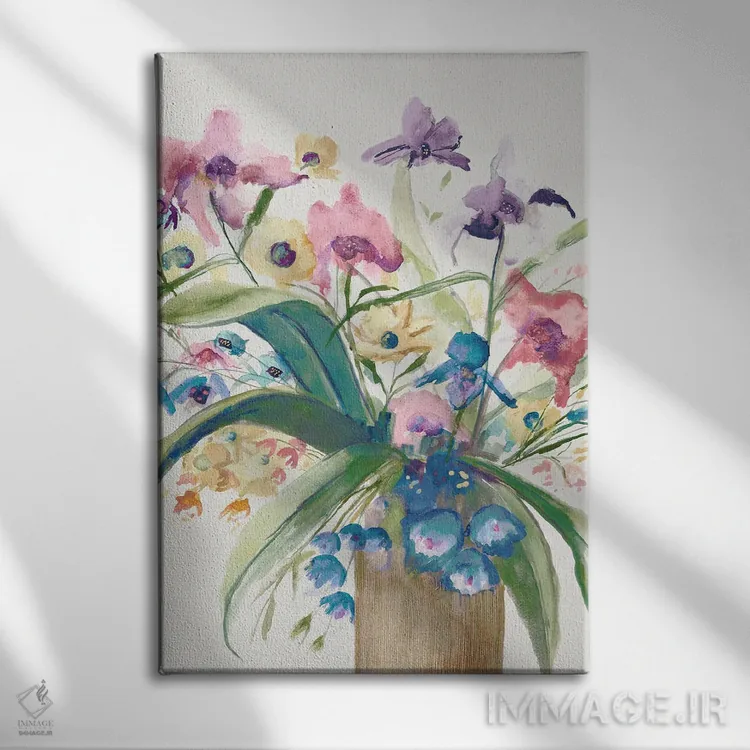 تابلو دکوراتیو نغمات علفزار اثر جیکوب کیو - نمای روبهرو روی دیوار