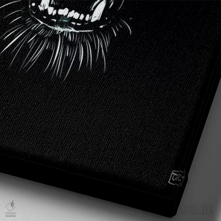 تابلو دکوراتیو هیولا اثر جوزپه کریستیانو - نمای نزدیک بافت بوم