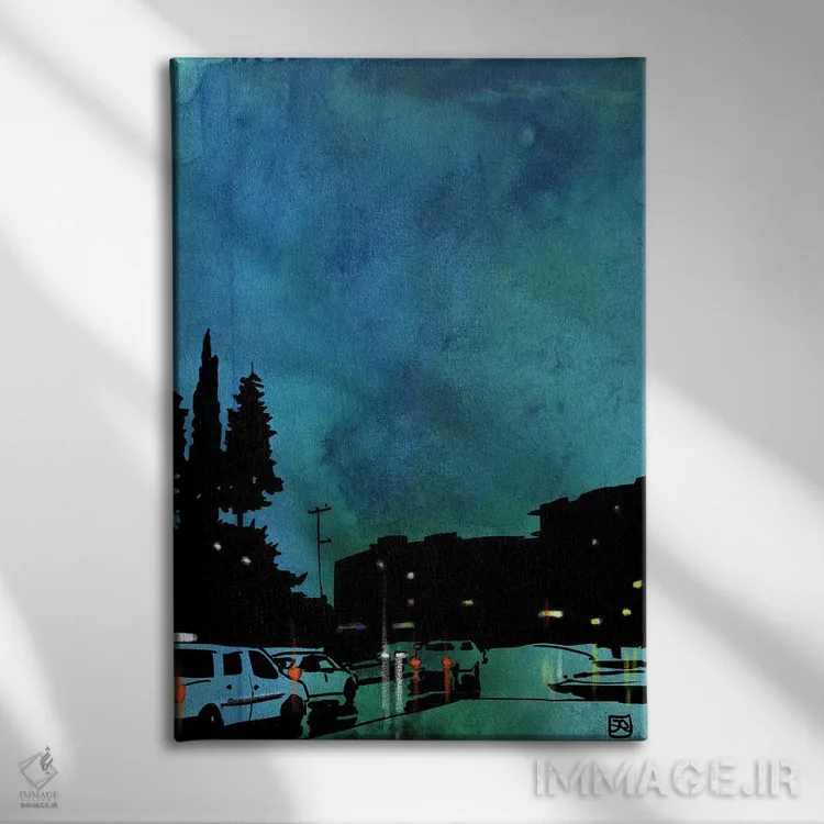 تابلو دکوراتیو ماشین ها I اثر جوزپه کریستیانو - نمای روبهرو روی دیوار