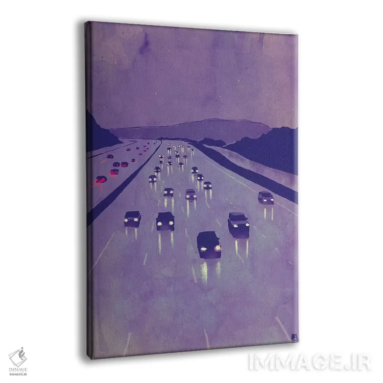 تابلو دکوراتیو منظره شب I اثر جوزپه کریستیانو - نمای پرسپکتیو محصول