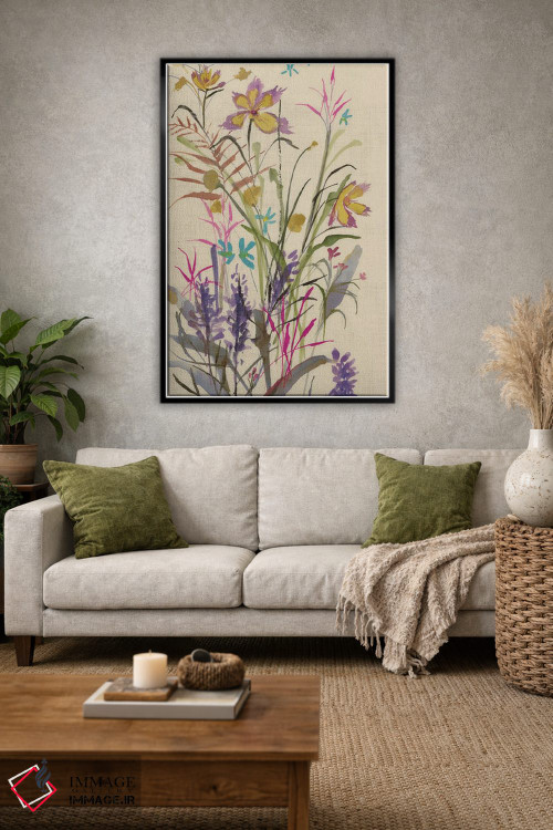 تابلو دکوراتیو بیابان گل ها اثر جیکوب کیو - D1B