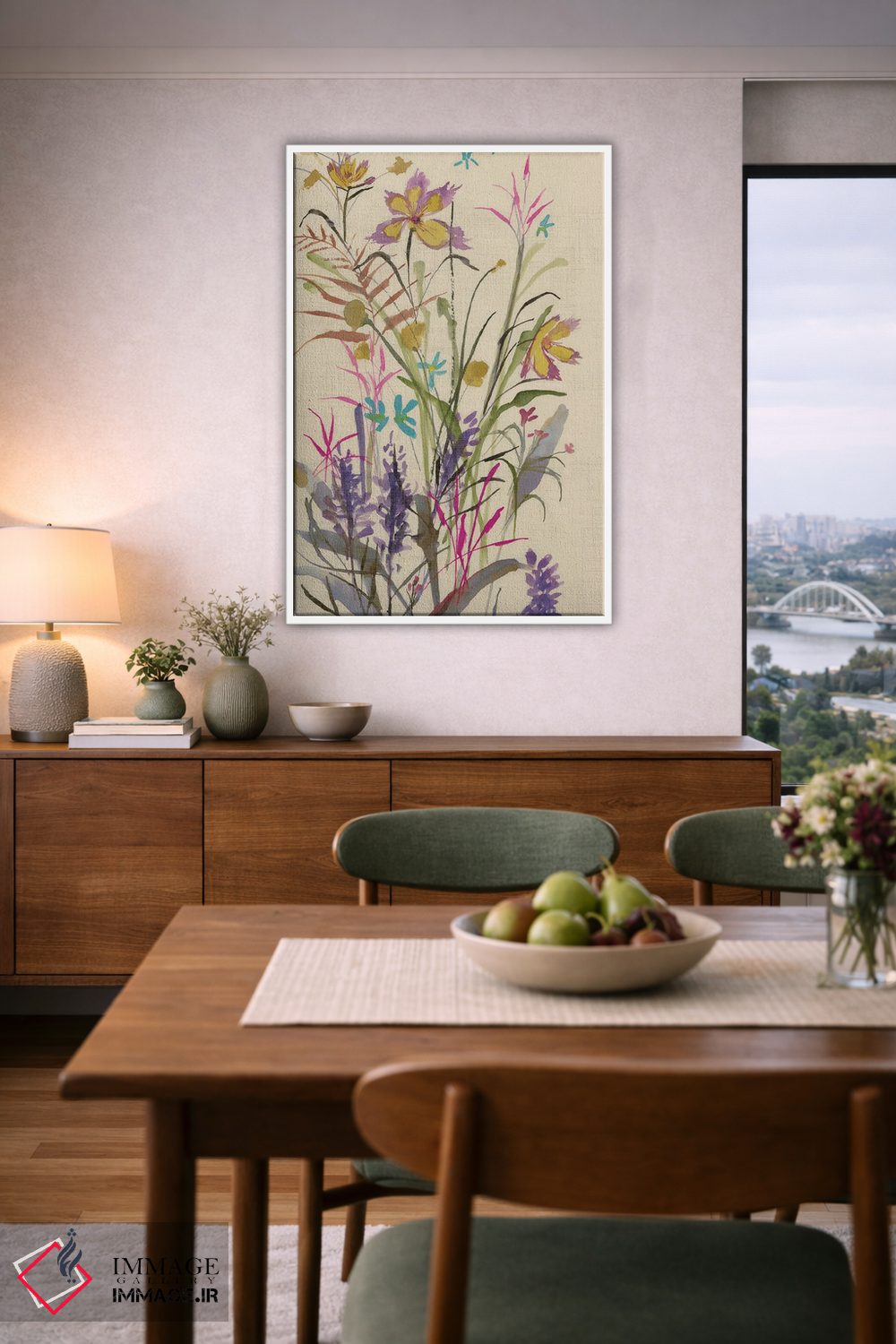 تابلو دکوراتیو بیابان گل ها اثر جیکوب کیو - D6W