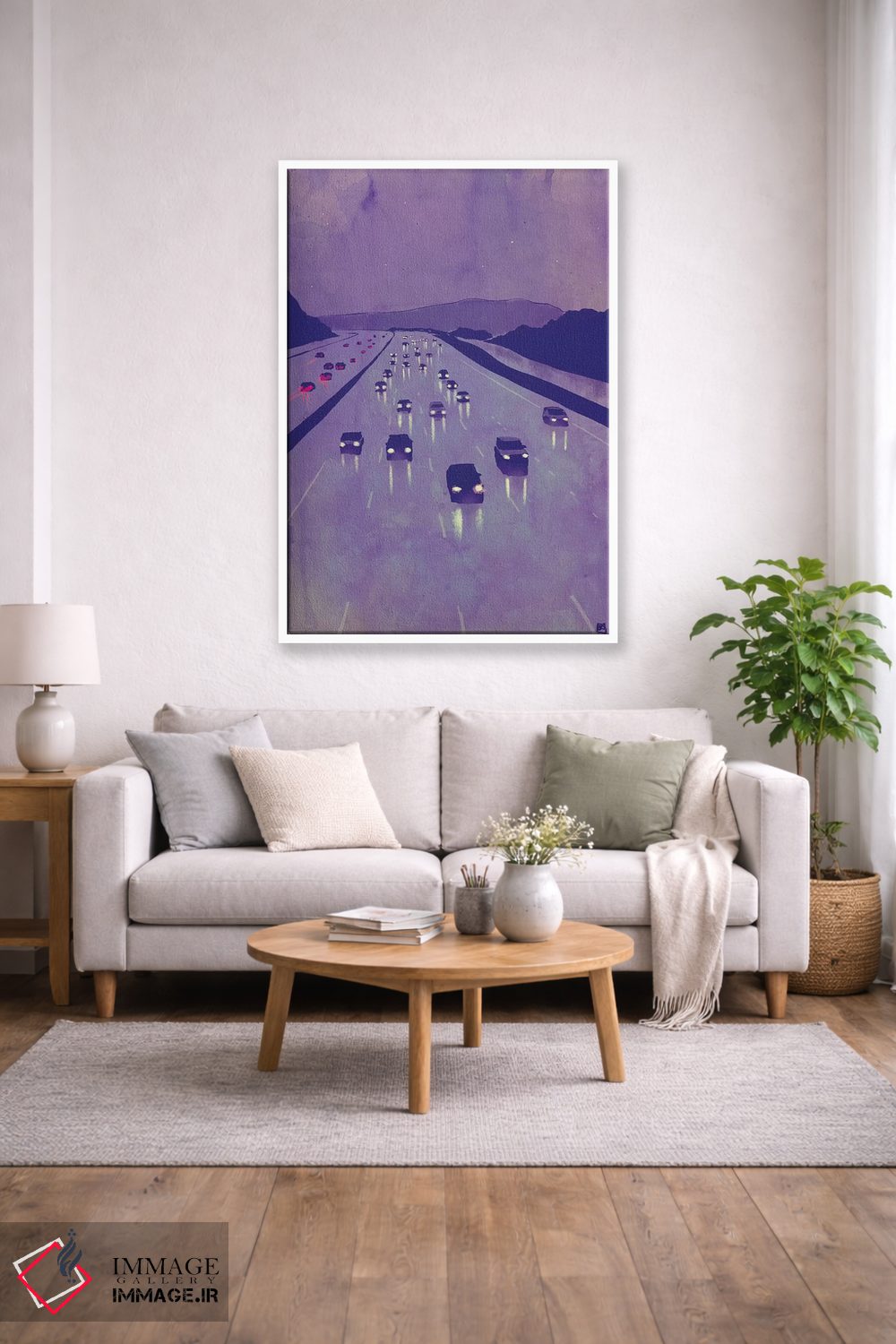 تابلو دکوراتیو منظره شب I اثر جوزپه کریستیانو - D1W