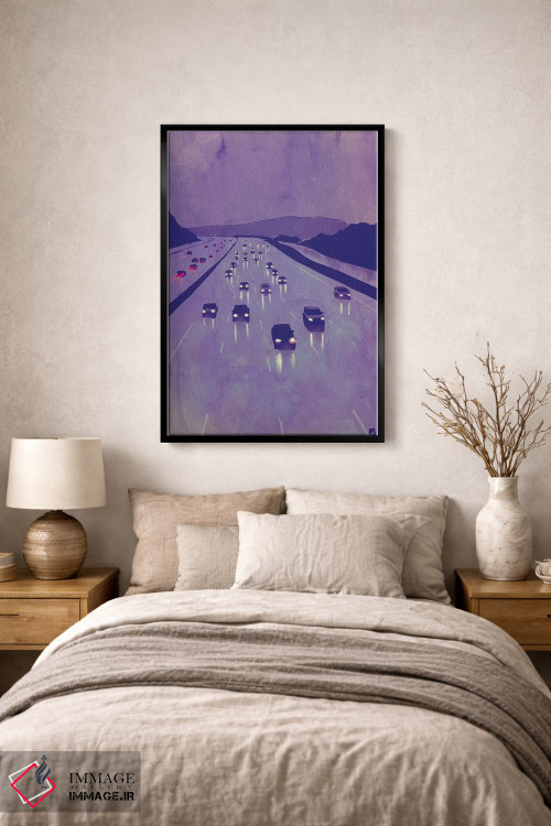 تابلو دکوراتیو منظره شب I اثر جوزپه کریستیانو - D2B