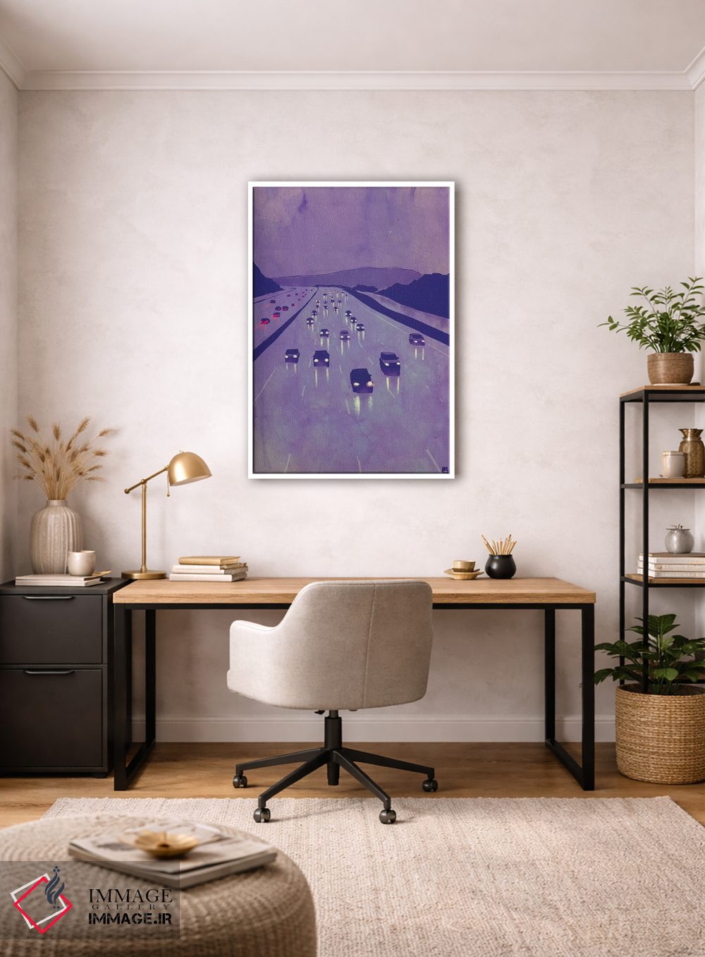 تابلو دکوراتیو منظره شب I اثر جوزپه کریستیانو - D3W