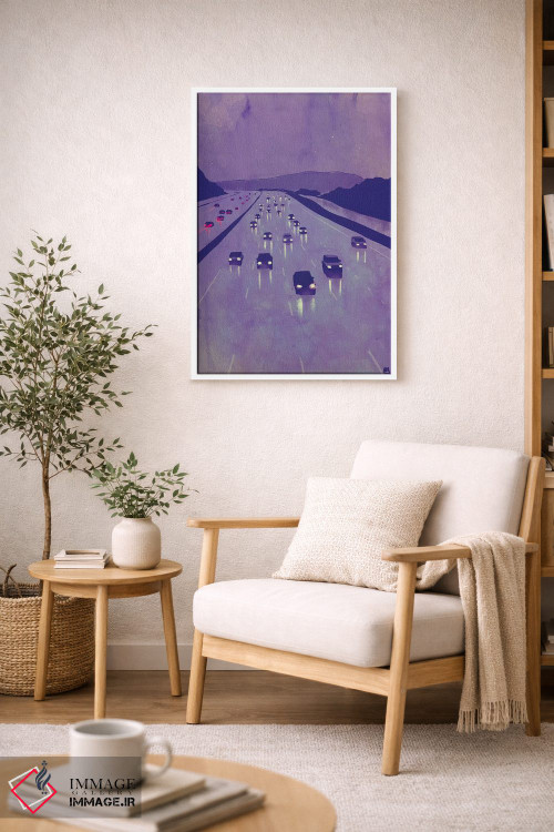 تابلو دکوراتیو منظره شب I اثر جوزپه کریستیانو - D6W