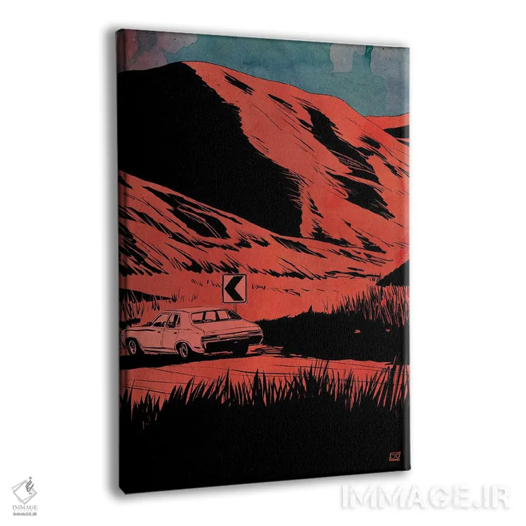 تابلو دکوراتیو جاده دره اثر جوزپه کریستیانو - نمای پرسپکتیو محصول