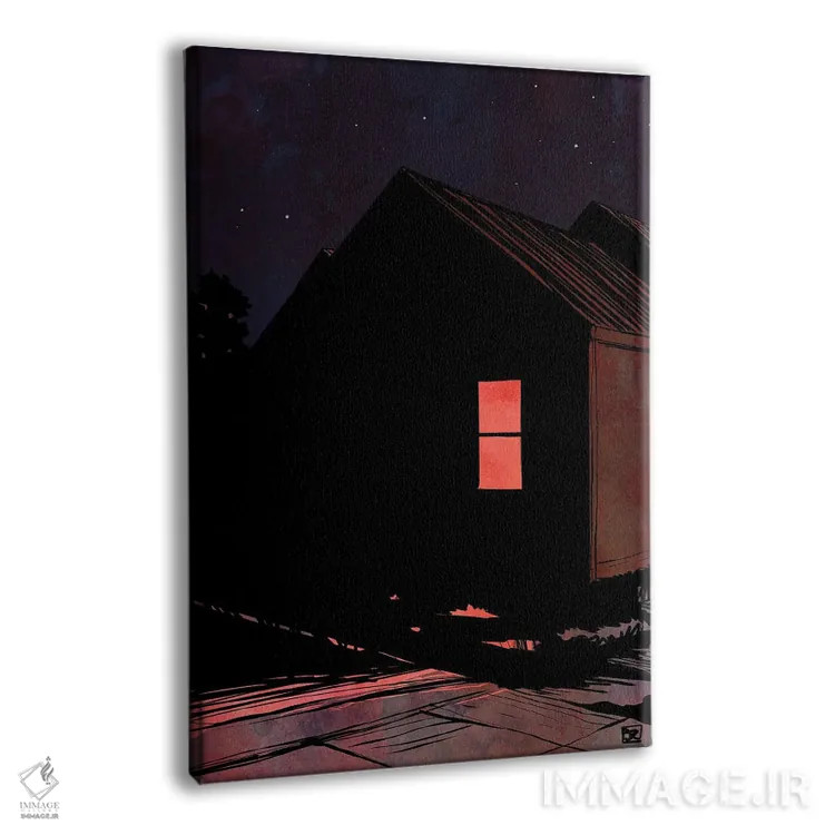 تابلو مینیمال اتاق پشتی اثر جوزپه کریستیانو - نمای پرسپکتیو محصول