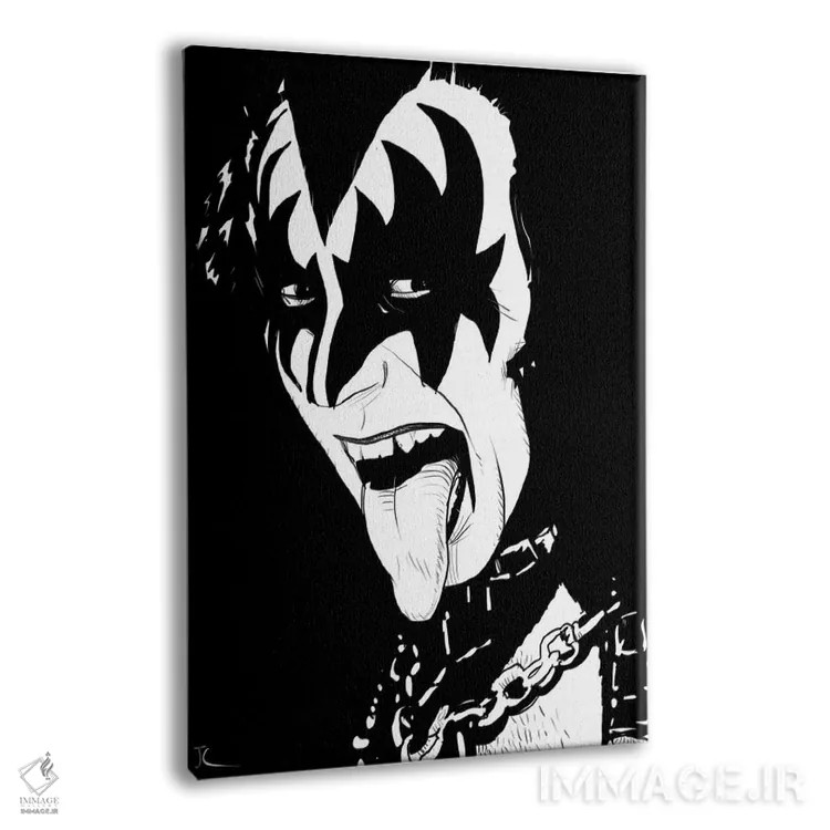 تابلو دکوراتیو جین سیمونز اثر جوزپه کریستیانو - نمای پرسپکتیو محصول