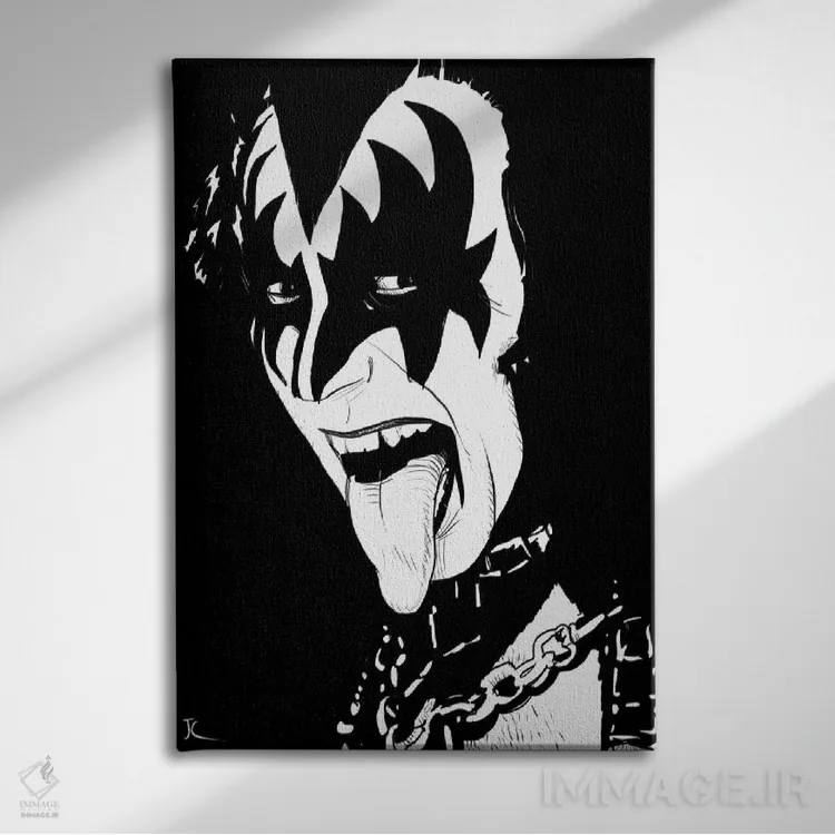 تابلو دکوراتیو جین سیمونز اثر جوزپه کریستیانو - نمای روبهرو روی دیوار