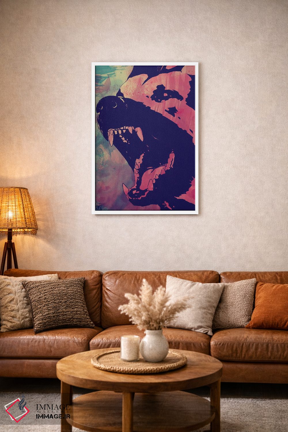 تابلو دکوراتیو سگ اثر جوزپه کریستیانو - D1W