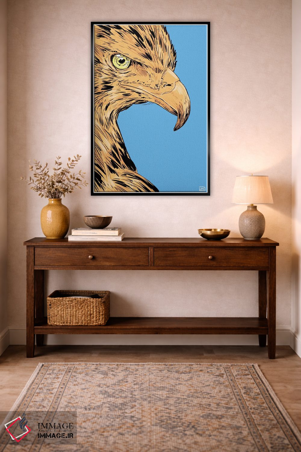 تابلو دکوراتیو عقاب اثر جوزپه کریستیانو - D3B