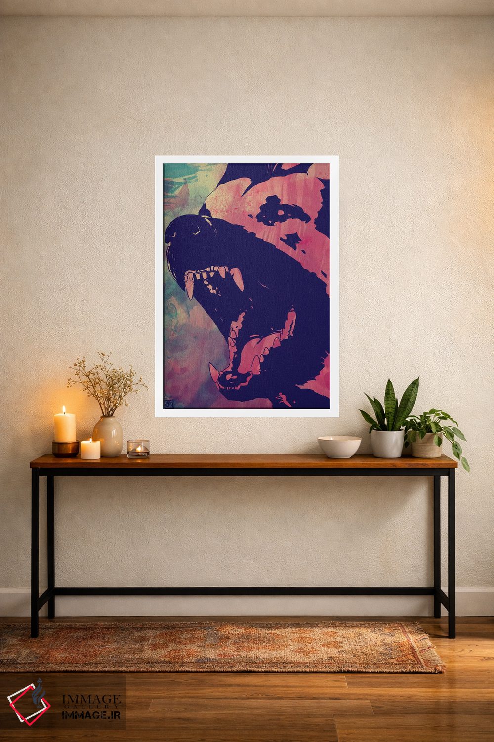 تابلو دکوراتیو سگ اثر جوزپه کریستیانو - D2W