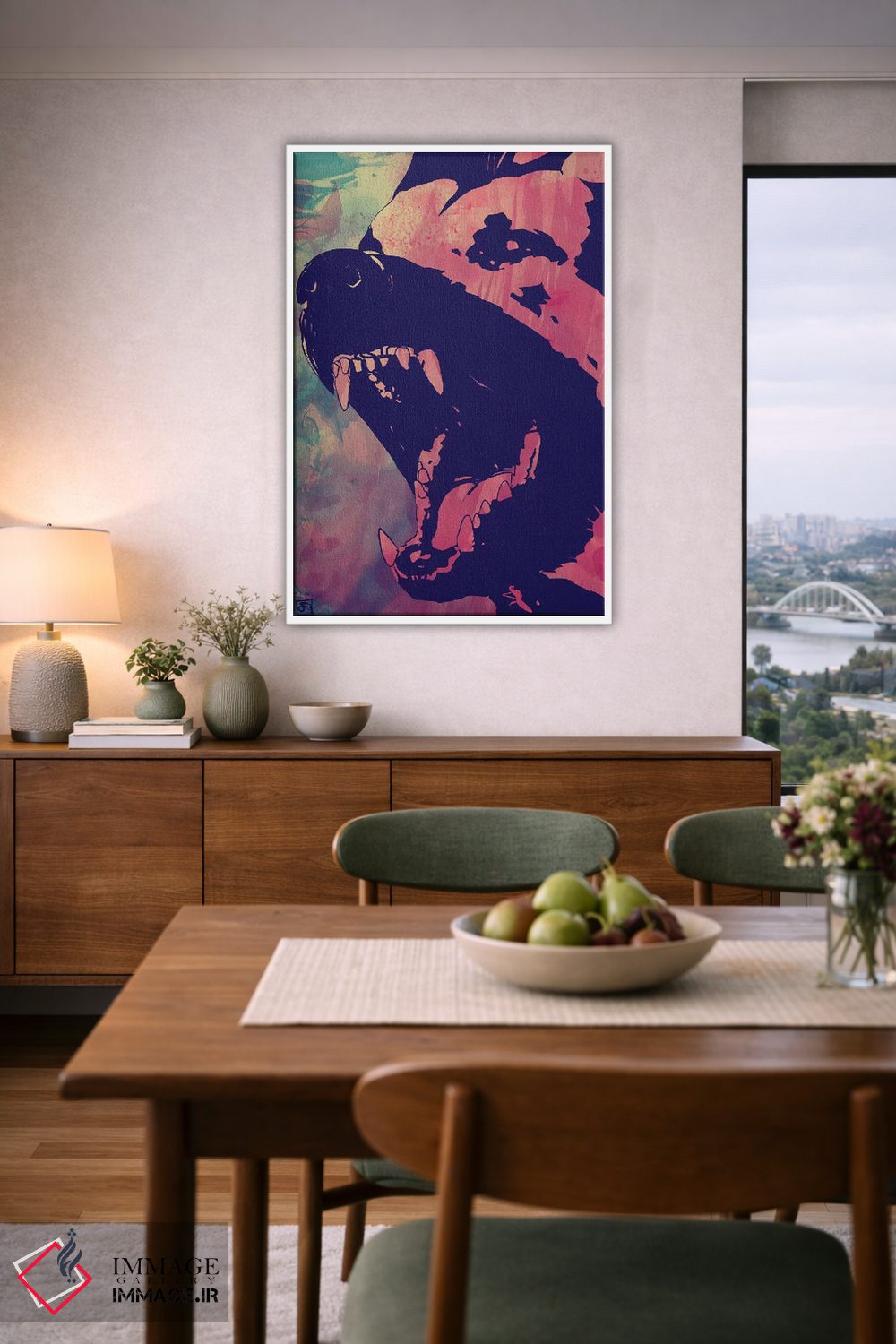 تابلو دکوراتیو سگ اثر جوزپه کریستیانو - D5W