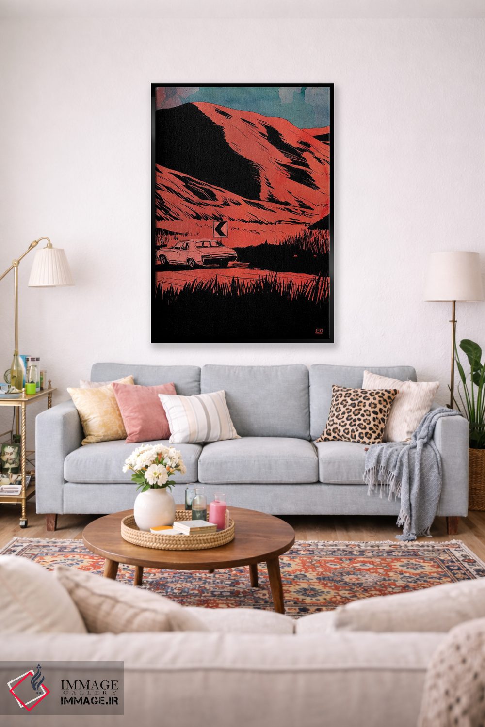 تابلو دکوراتیو جاده دره اثر جوزپه کریستیانو - D2B