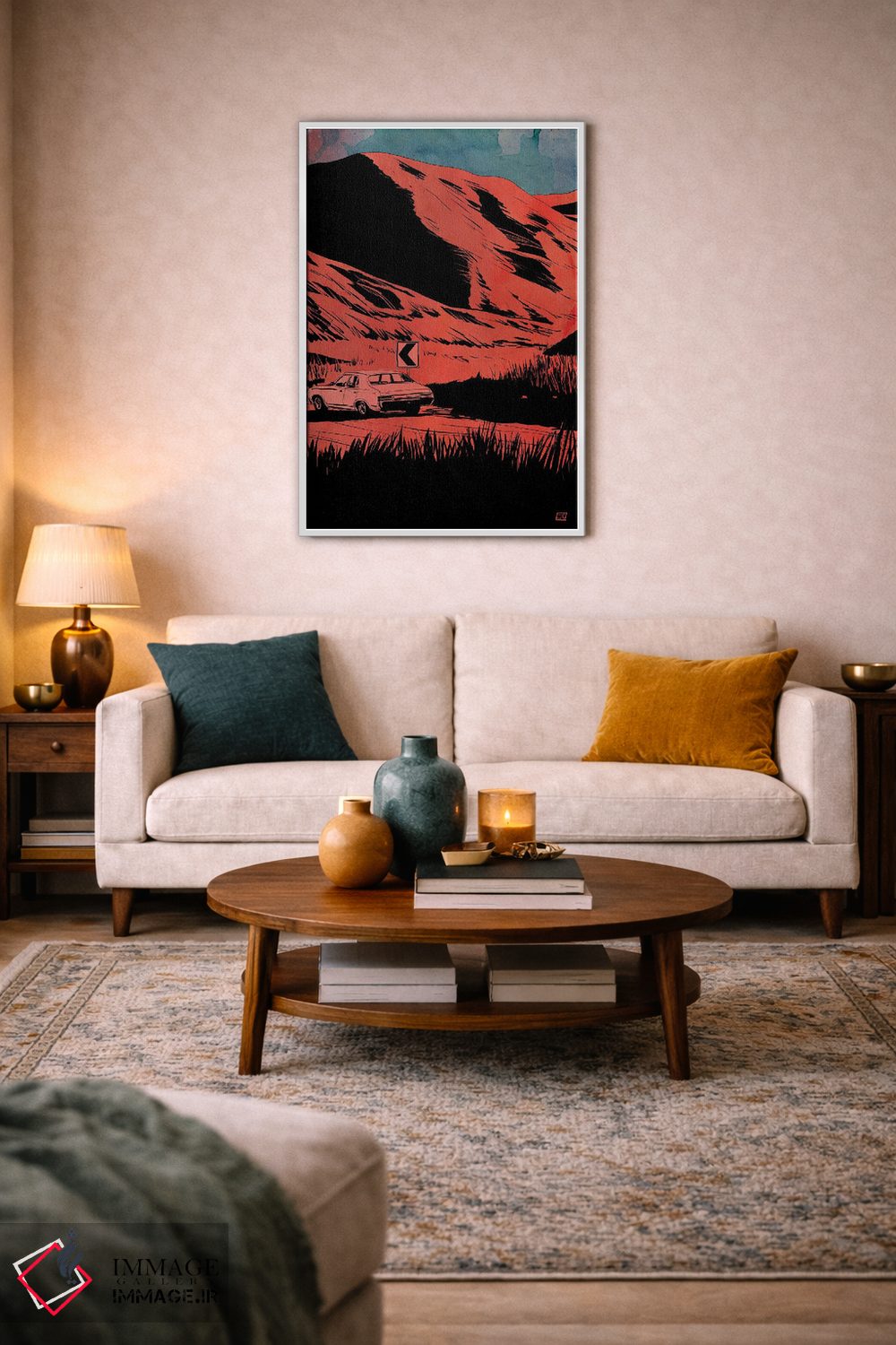 تابلو دکوراتیو جاده دره اثر جوزپه کریستیانو - D3W