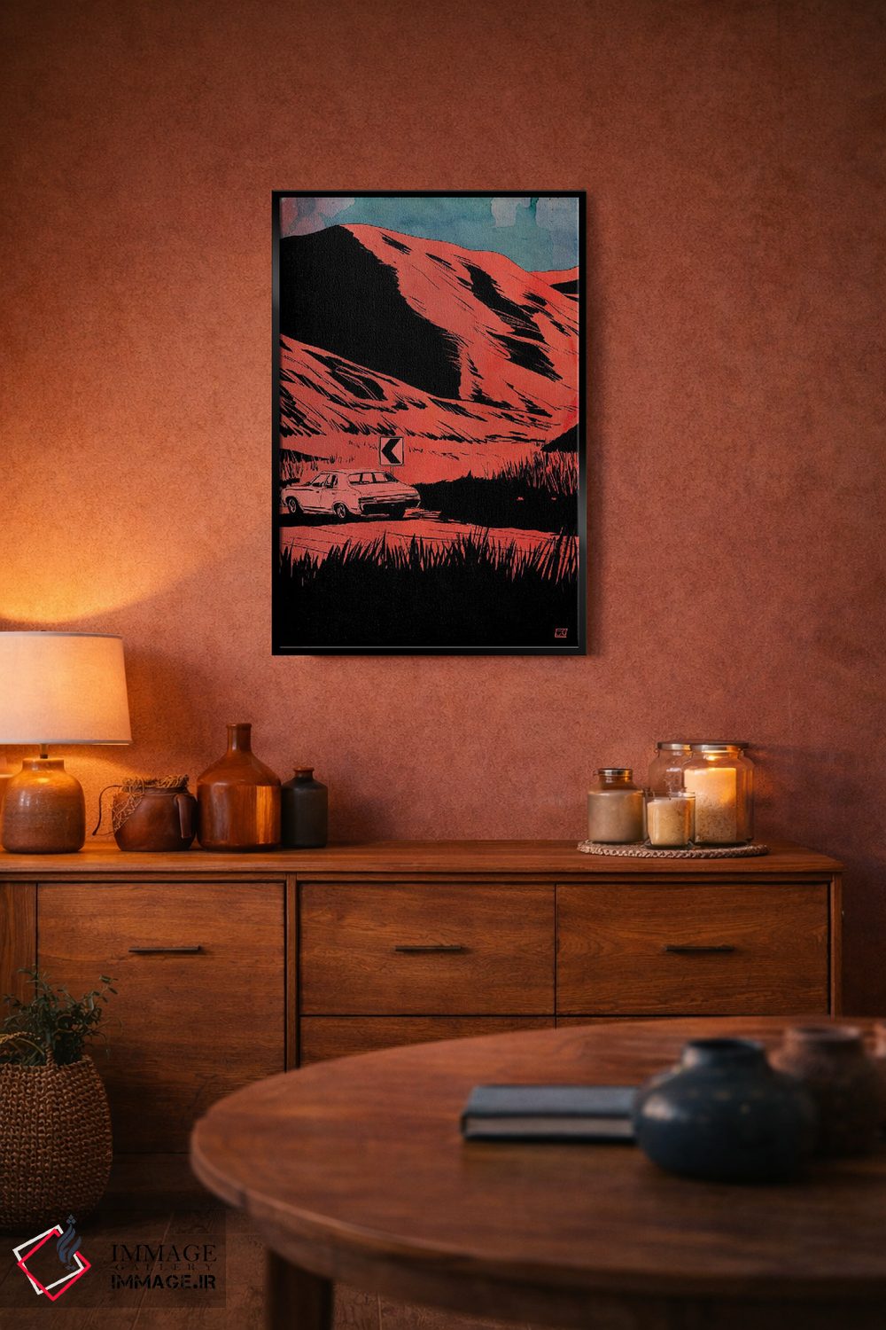 تابلو دکوراتیو جاده دره اثر جوزپه کریستیانو - D5B