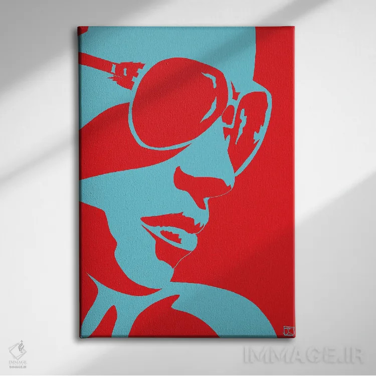 تابلو مینیمال شب های نئونی ۱۰ اثر جوزپه کریستیانو - نمای روبهرو روی دیوار