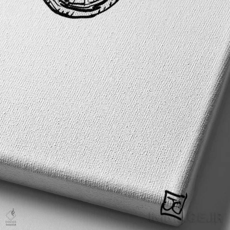 تابلو مینیمال حرکت نمایشی اثر جوزپه کریستیانو - نمای نزدیک بافت بوم