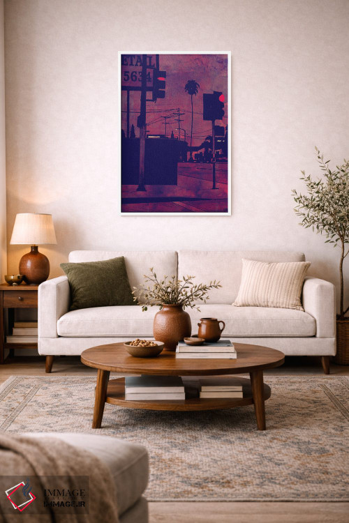 تابلو مینیمال گوشه خیابان اثر جوزپه کریستیانو - D2W