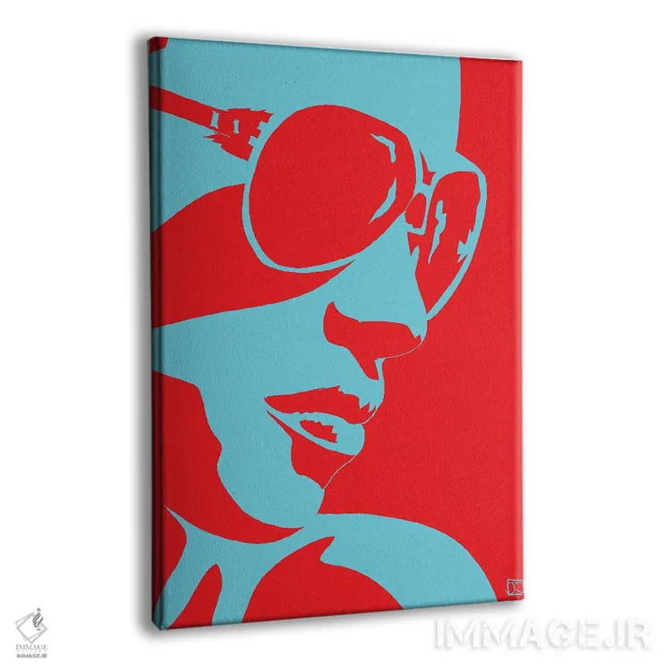 تابلو مینیمال شب های نئونی ۱۰ اثر جوزپه کریستیانو - نمای پرسپکتیو محصول